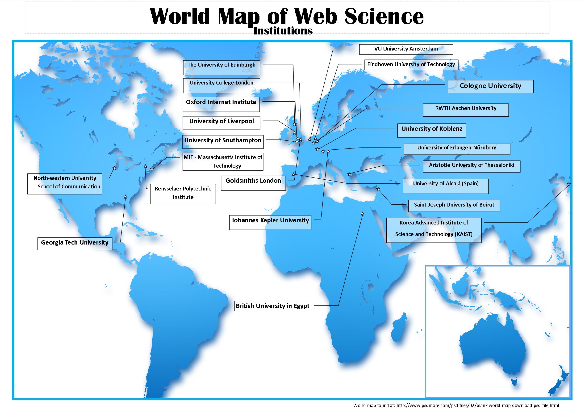 World Map of Web Science